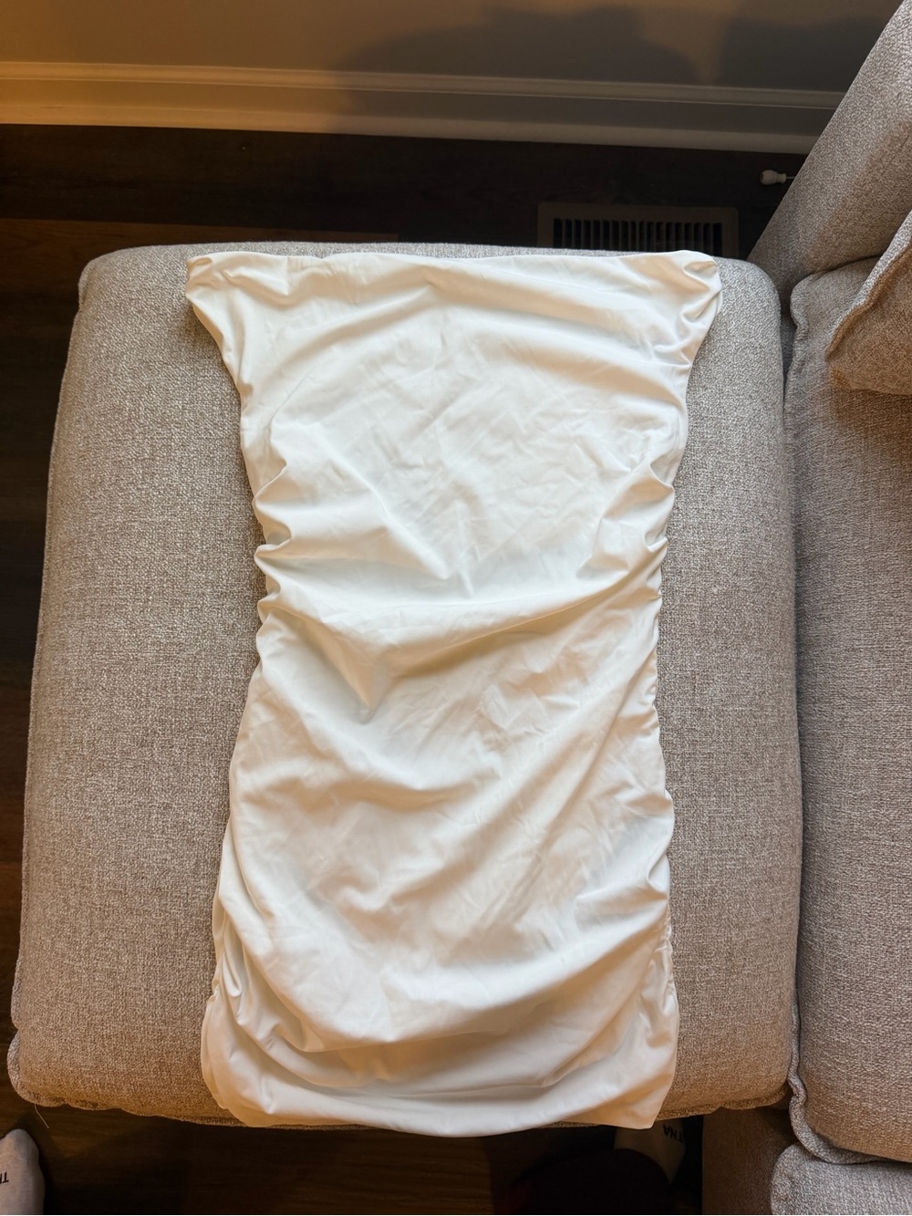 White Fitted Mini Dress